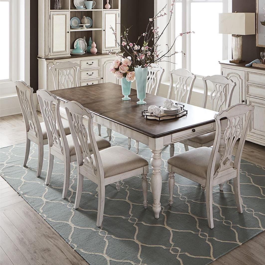 Liberty Furniture Abbey Road 455W DR 9RLS Traditional 9 Piece